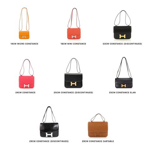 hermes constance bag sizes.